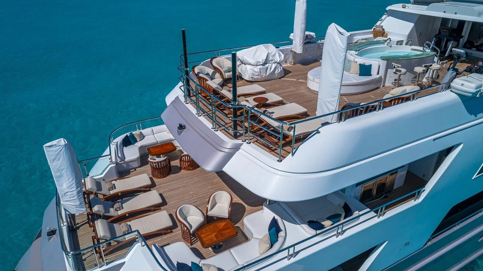 a boat on the water aboard STARSHIP Yacht for Charter
