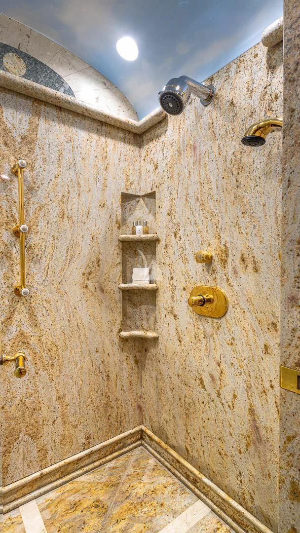 a wall with a cross on it aboard STARSHIP Yacht for Charter