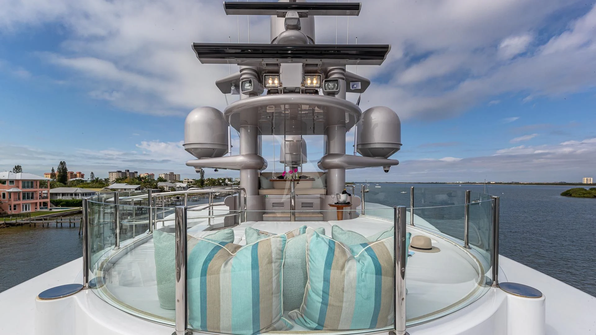a boat on the water aboard STARSHIP Yacht for Charter