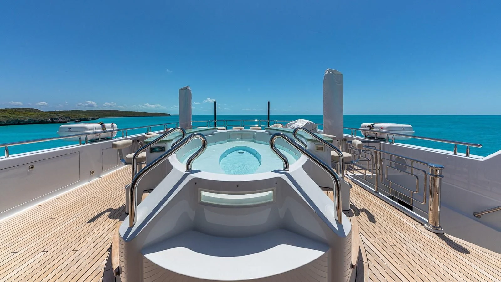 a boat on the water aboard STARSHIP Yacht for Charter
