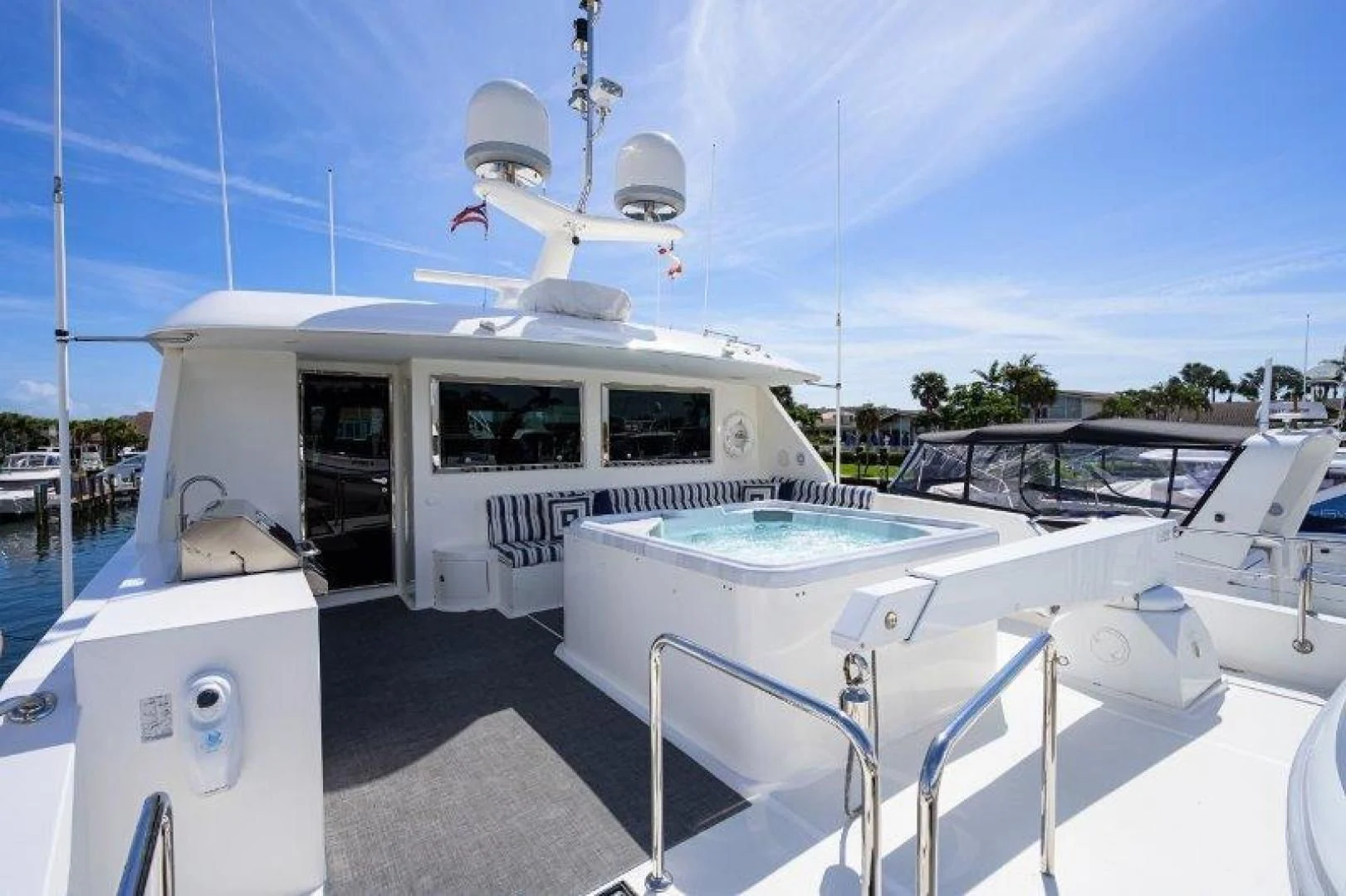 a boat on the water aboard SOUNDINGS Yacht for Sale