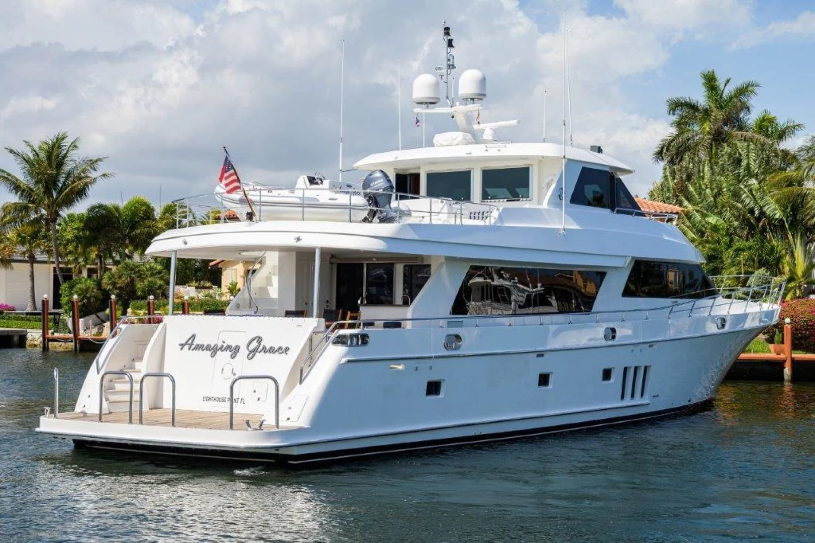 a boat on the water aboard SOUNDINGS Yacht for Sale