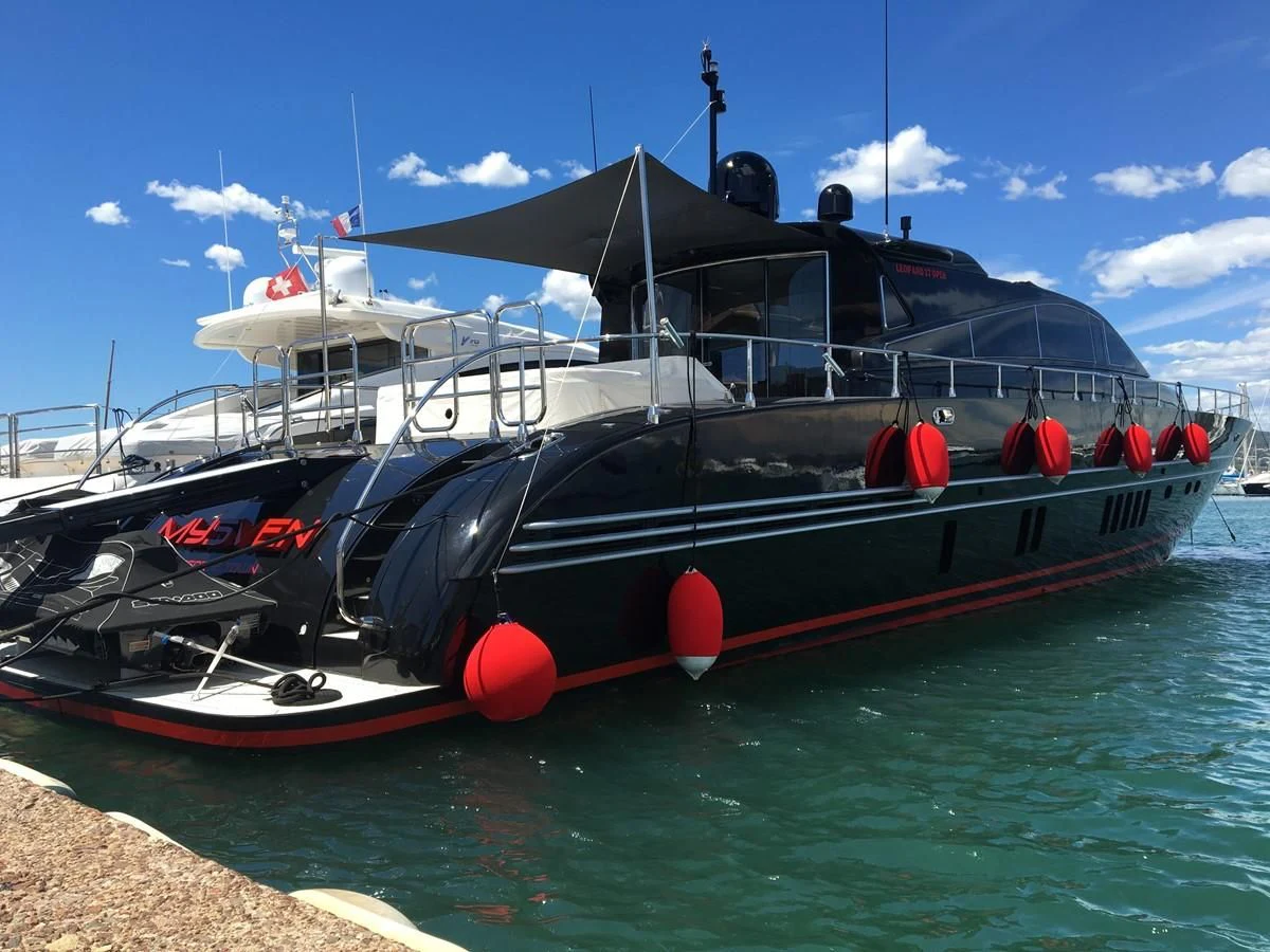 a boat on the water aboard MYSVEN Yacht for Sale