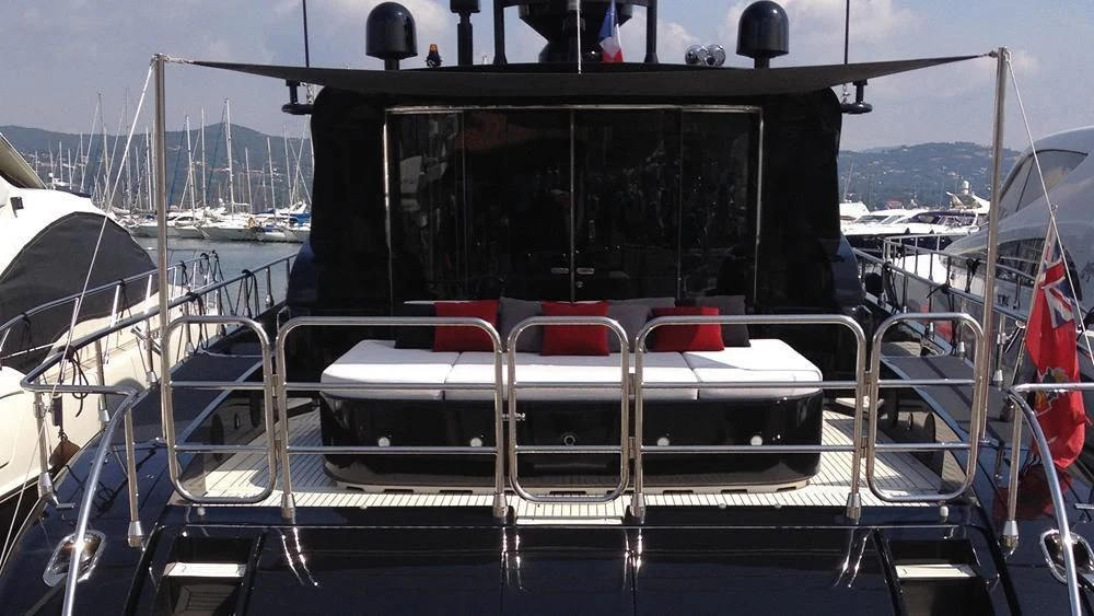 a boat on the water aboard MYSVEN Yacht for Sale