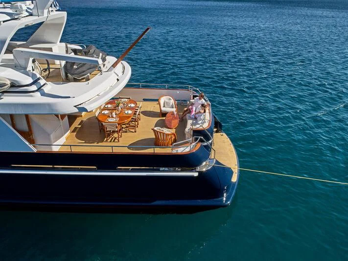 a boat with people in it aboard MIA ZOI Yacht for Charter