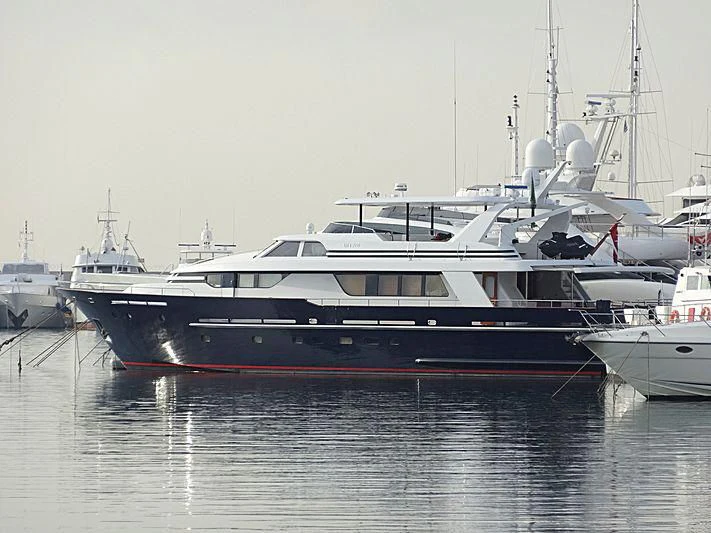 a boat in the water aboard MIA ZOI Yacht for Charter