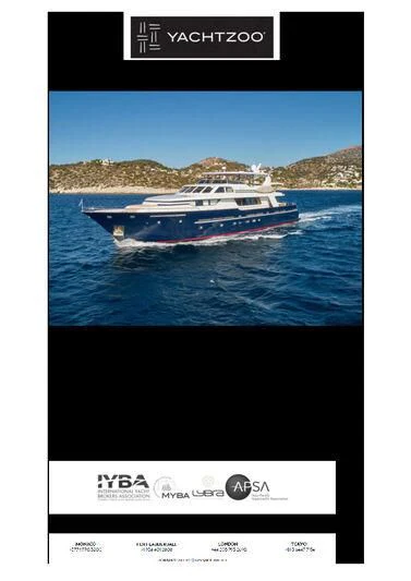 graphical user interface aboard MIA ZOI Yacht for Charter
