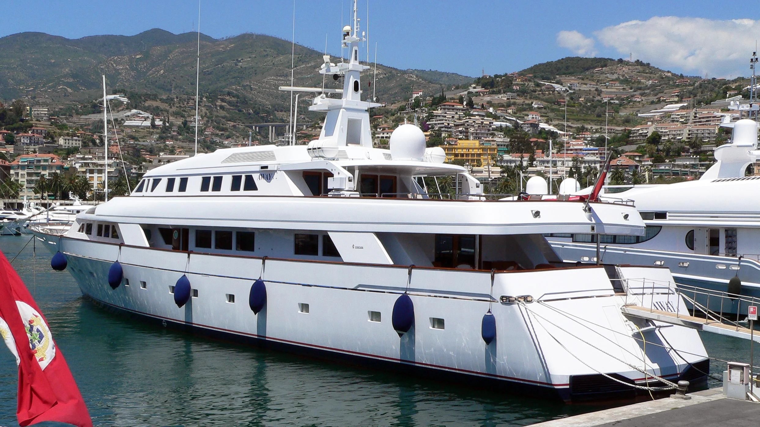 a group of boats in a harbor aboard MARILENA Yacht for Sale