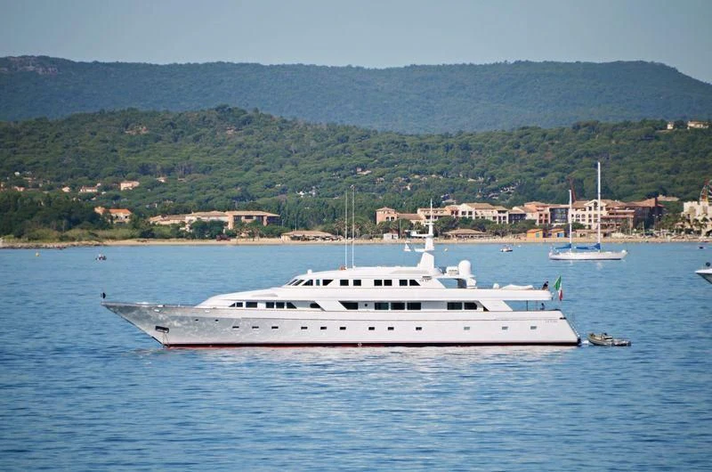 a white boat on the water aboard MARILENA Yacht for Sale