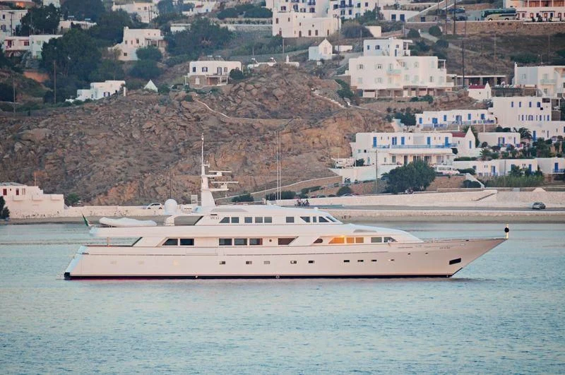 a white boat in the water aboard MARILENA Yacht for Sale