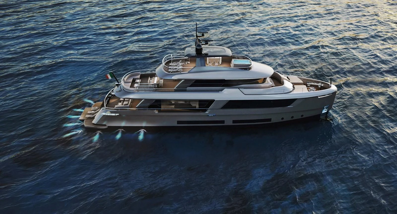 a boat in the water aboard CLASSIC 30 Yacht for Sale
