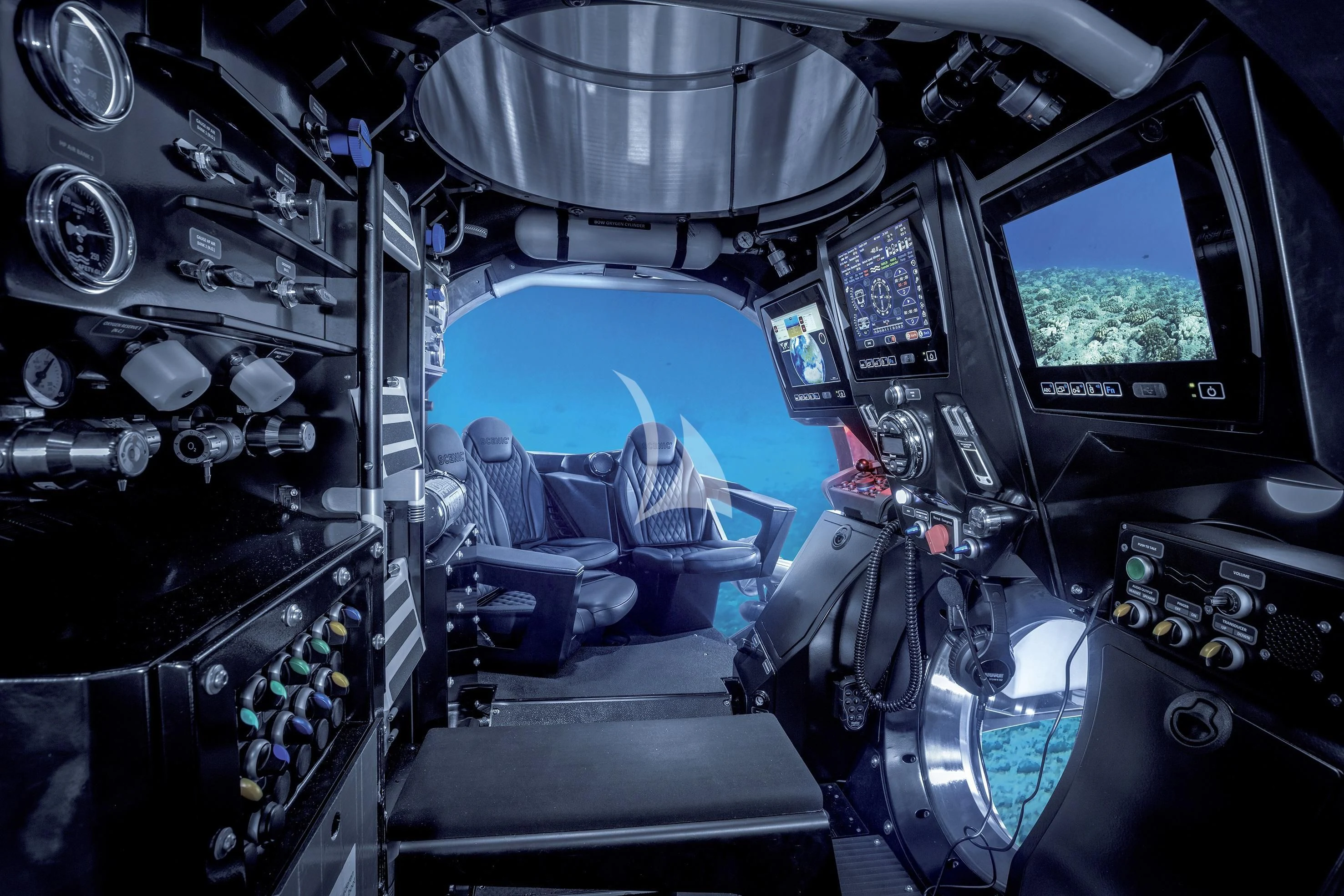 the inside of a vehicle aboard SCENIC ECLIPSE Yacht for Sale
