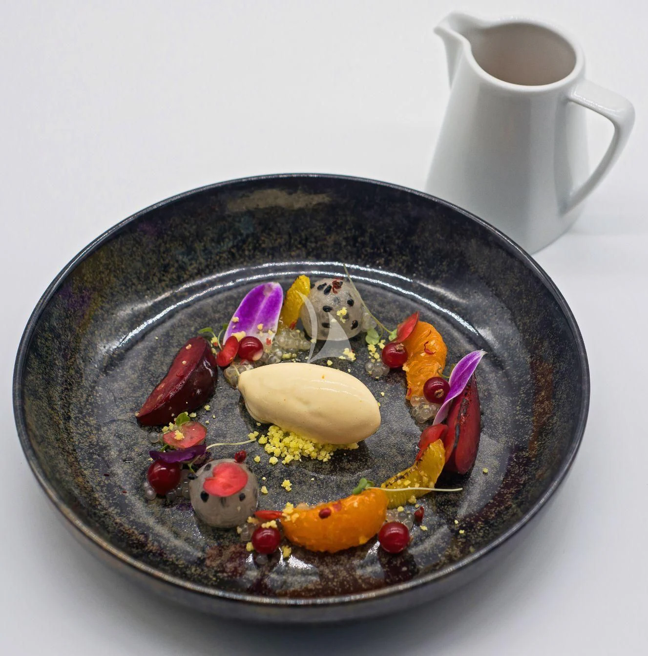 a pan with food on it aboard SCENIC ECLIPSE Yacht for Sale