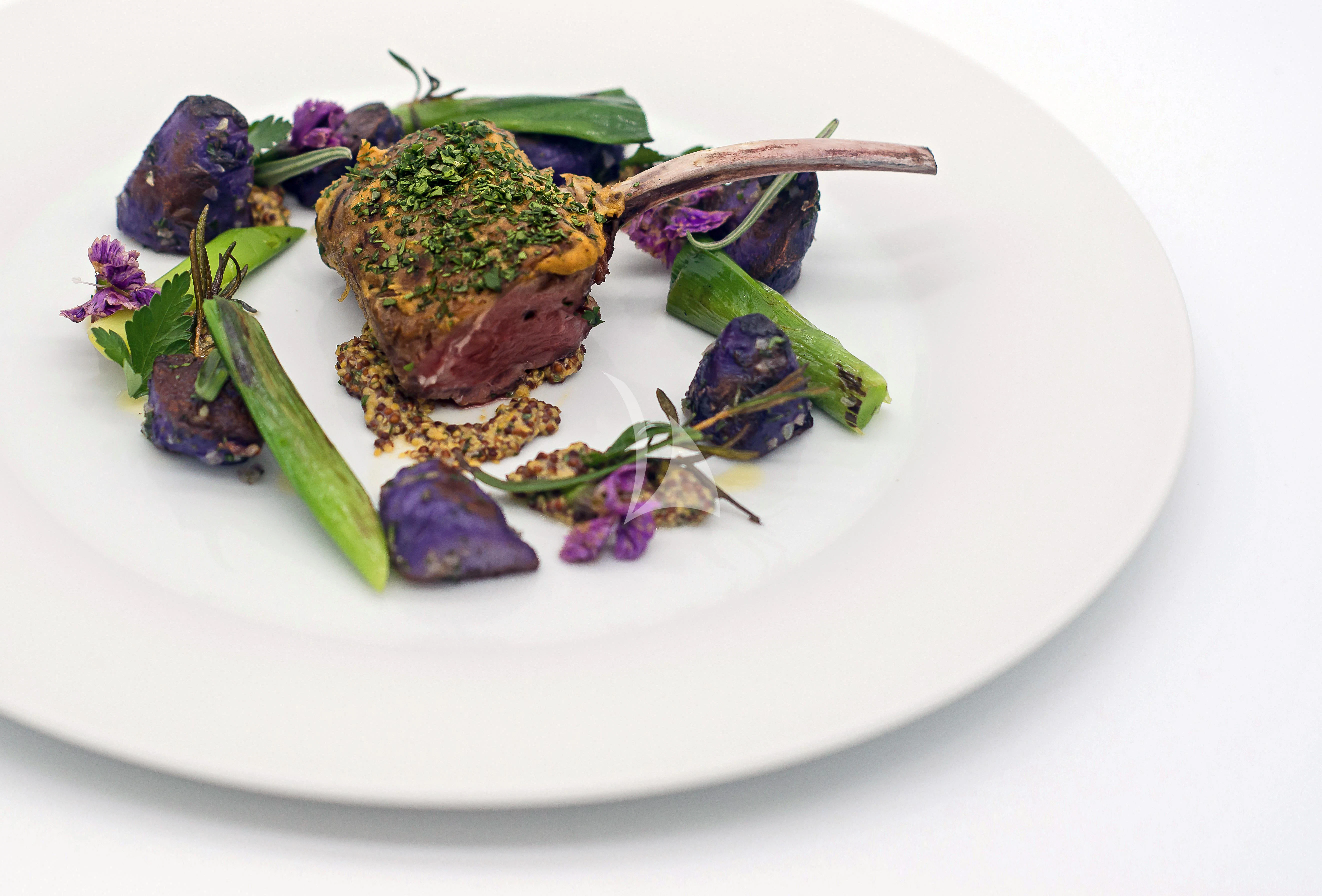 a plate of food aboard SCENIC ECLIPSE Yacht for Sale