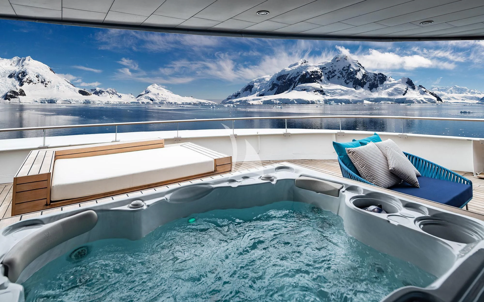 a boat on a body of water aboard SCENIC ECLIPSE Yacht for Sale