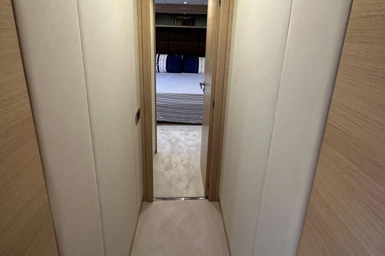 a door in a room aboard AZIMUT 84/12 Yacht for Sale
