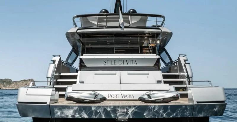 a boat on the water aboard THREE GRACES Yacht for Sale