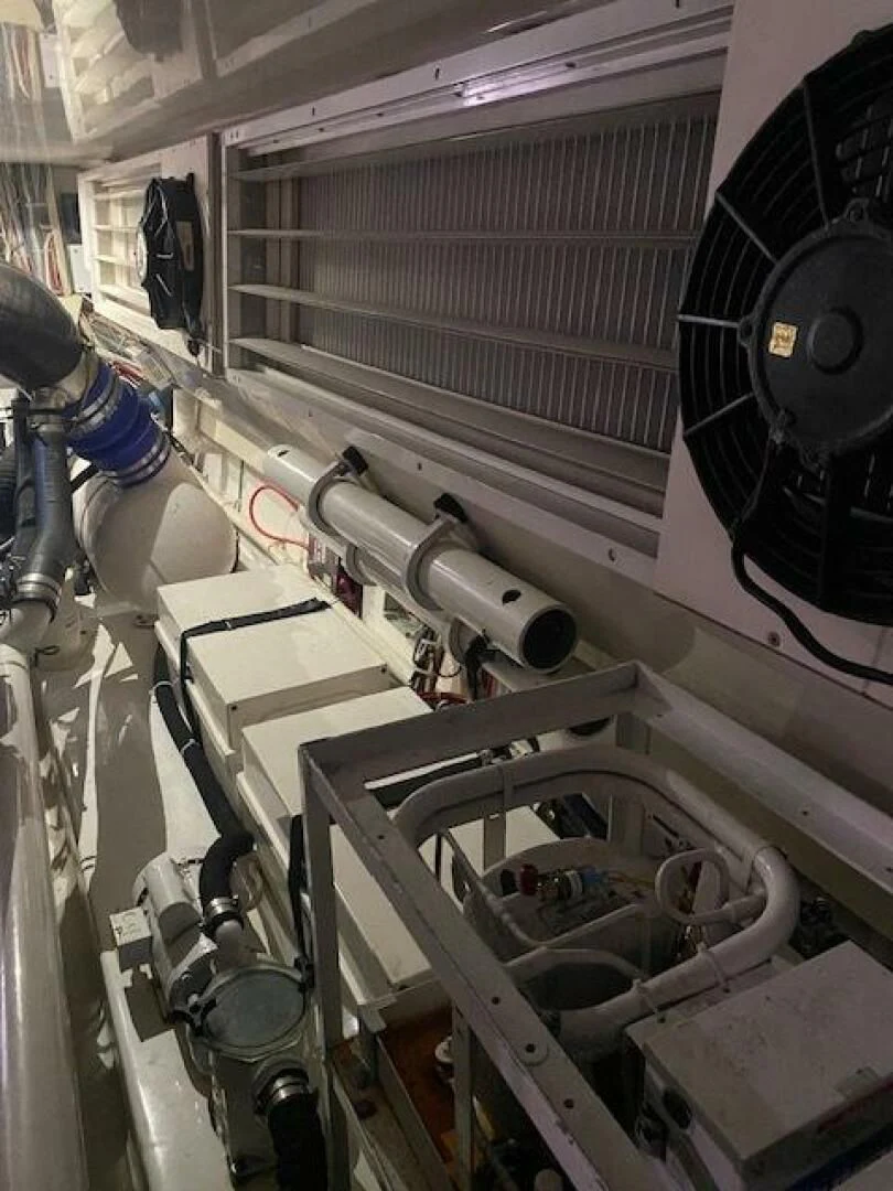 a room with equipment and equipment aboard STABILIZED Yacht for Sale