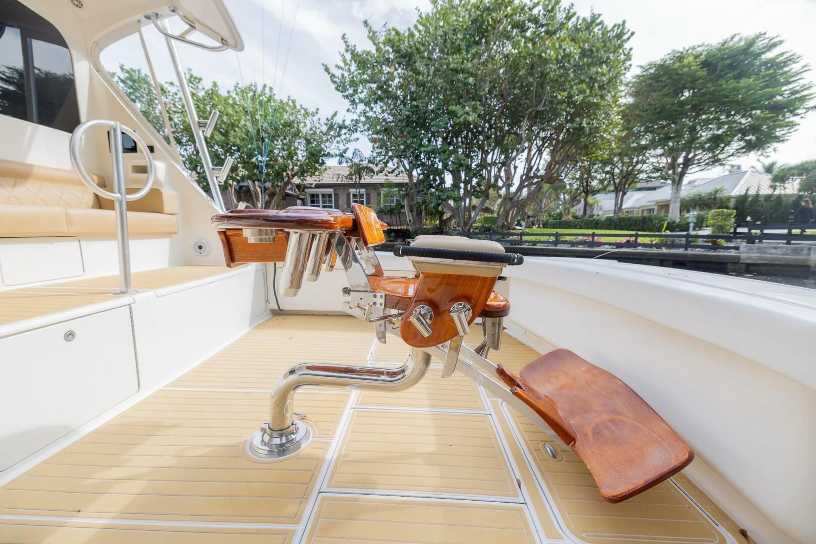 a boat on the water aboard STABILIZED Yacht for Sale