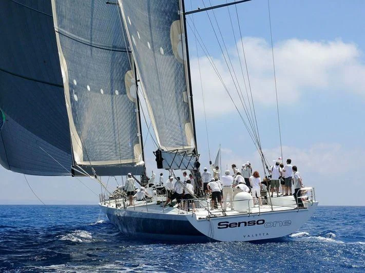 a group of people on a sailboat aboard SAMURAI Yacht for Sale
