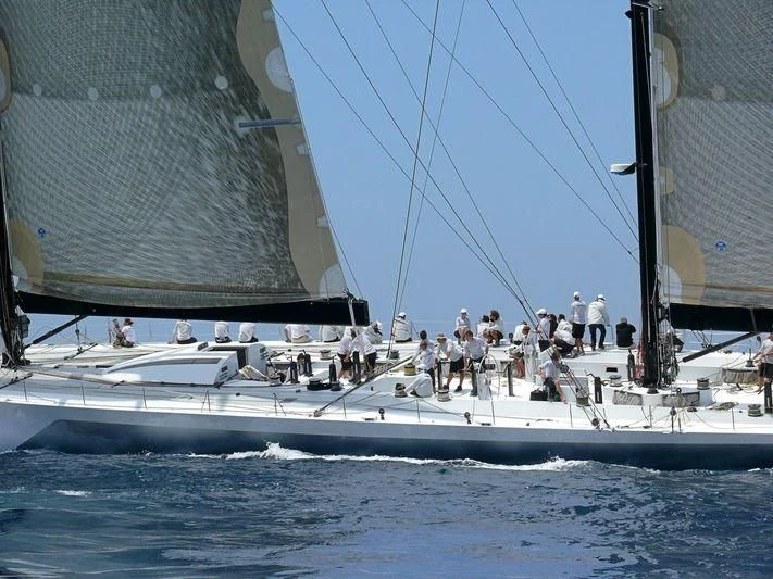 a group of people on a sailboat aboard SAMURAI Yacht for Sale