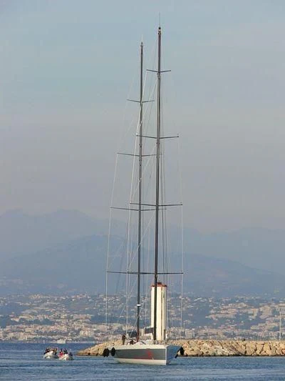 a sailboat on the water aboard SAMURAI Yacht for Sale