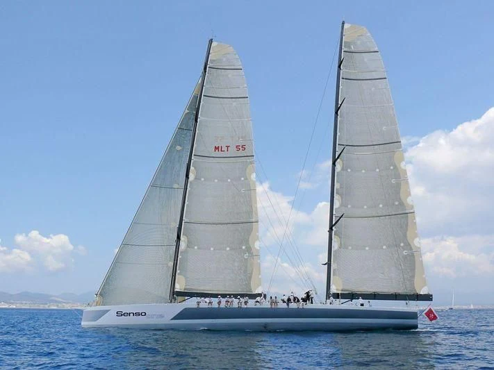 a group of people sailing on a boat aboard SAMURAI Yacht for Sale