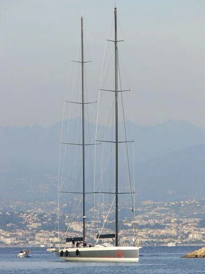 a sailboat on the water aboard SAMURAI Yacht for Sale