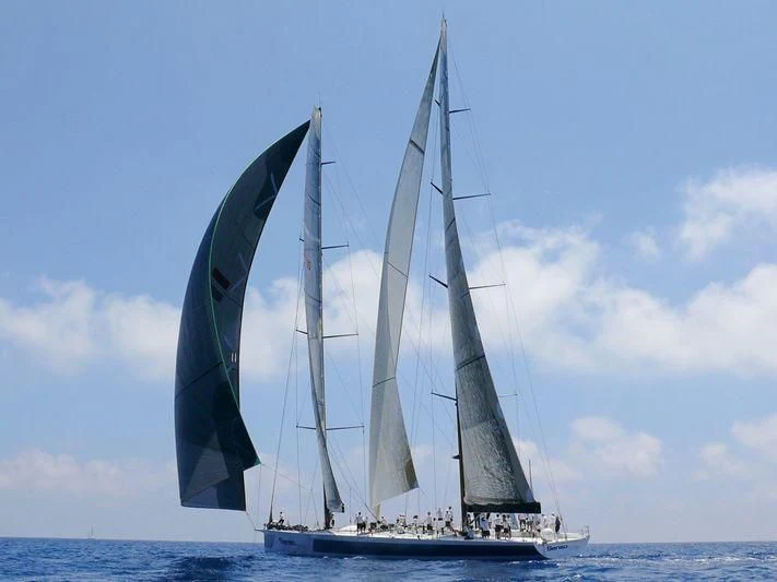 a sailboat on the water aboard SAMURAI Yacht for Sale