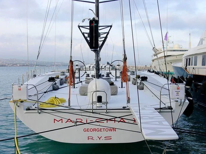a boat in the water aboard SAMURAI Yacht for Sale