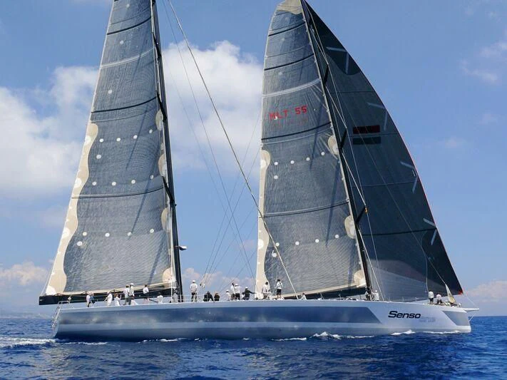 a group of people sailing on a boat aboard SAMURAI Yacht for Sale
