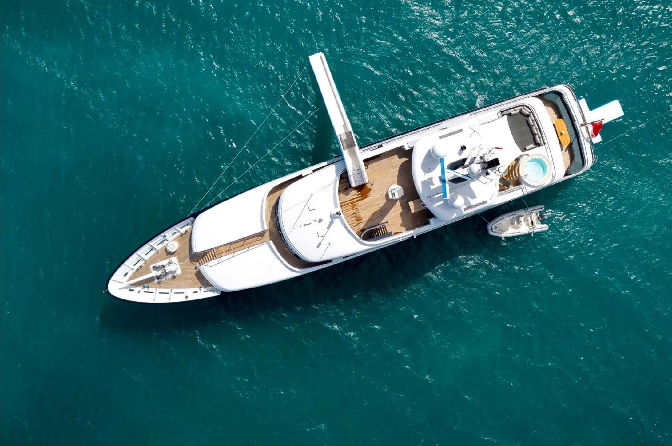 a space ship in the water aboard BRAVADO Yacht for Sale