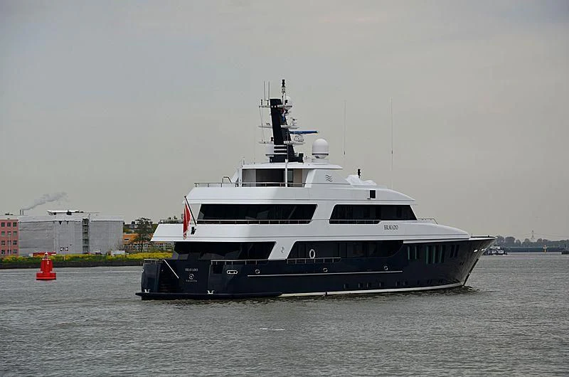 a boat in the water aboard BRAVADO Yacht for Sale