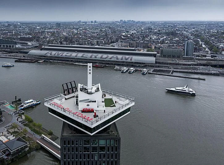 a large ship in the water aboard BRAVADO Yacht for Sale