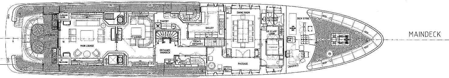 diagram, engineering drawing aboard BRAVADO Yacht for Sale