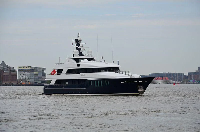 a boat on the water aboard BRAVADO Yacht for Sale