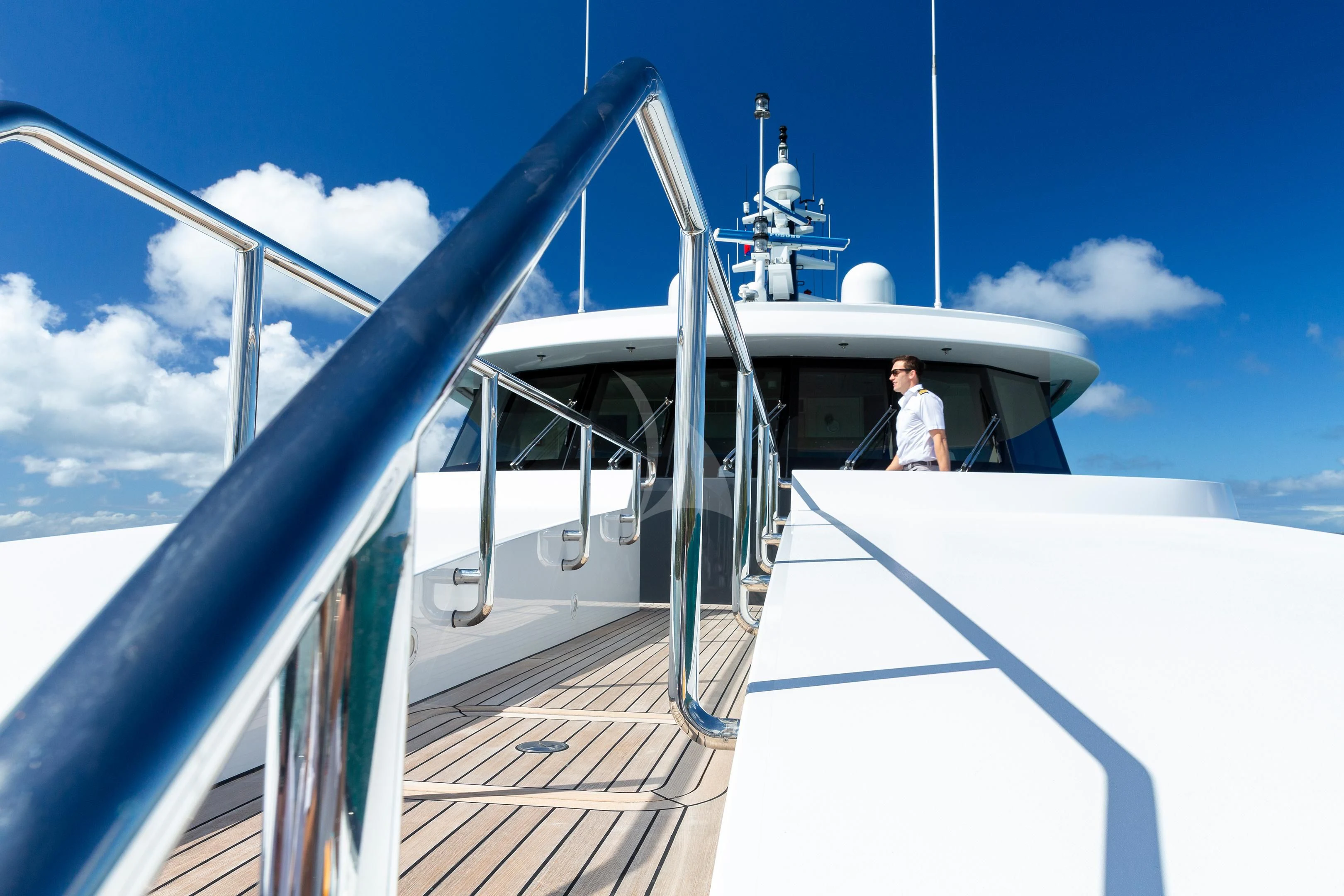 a boat on the water aboard BRAVADO Yacht for Sale