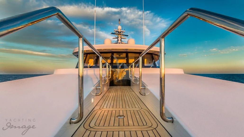 a boat on a body of water aboard BRAVADO Yacht for Sale