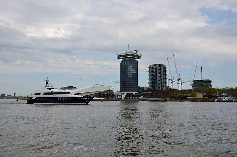 a boat is sailing in the water aboard BRAVADO Yacht for Sale
