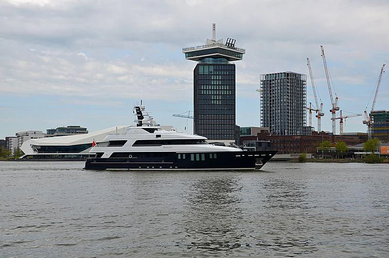a boat in the water aboard BRAVADO Yacht for Sale
