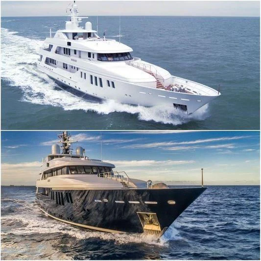 a ship in the water aboard BRAVADO Yacht for Sale