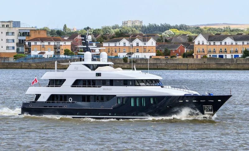 a boat on the water aboard BRAVADO Yacht for Sale