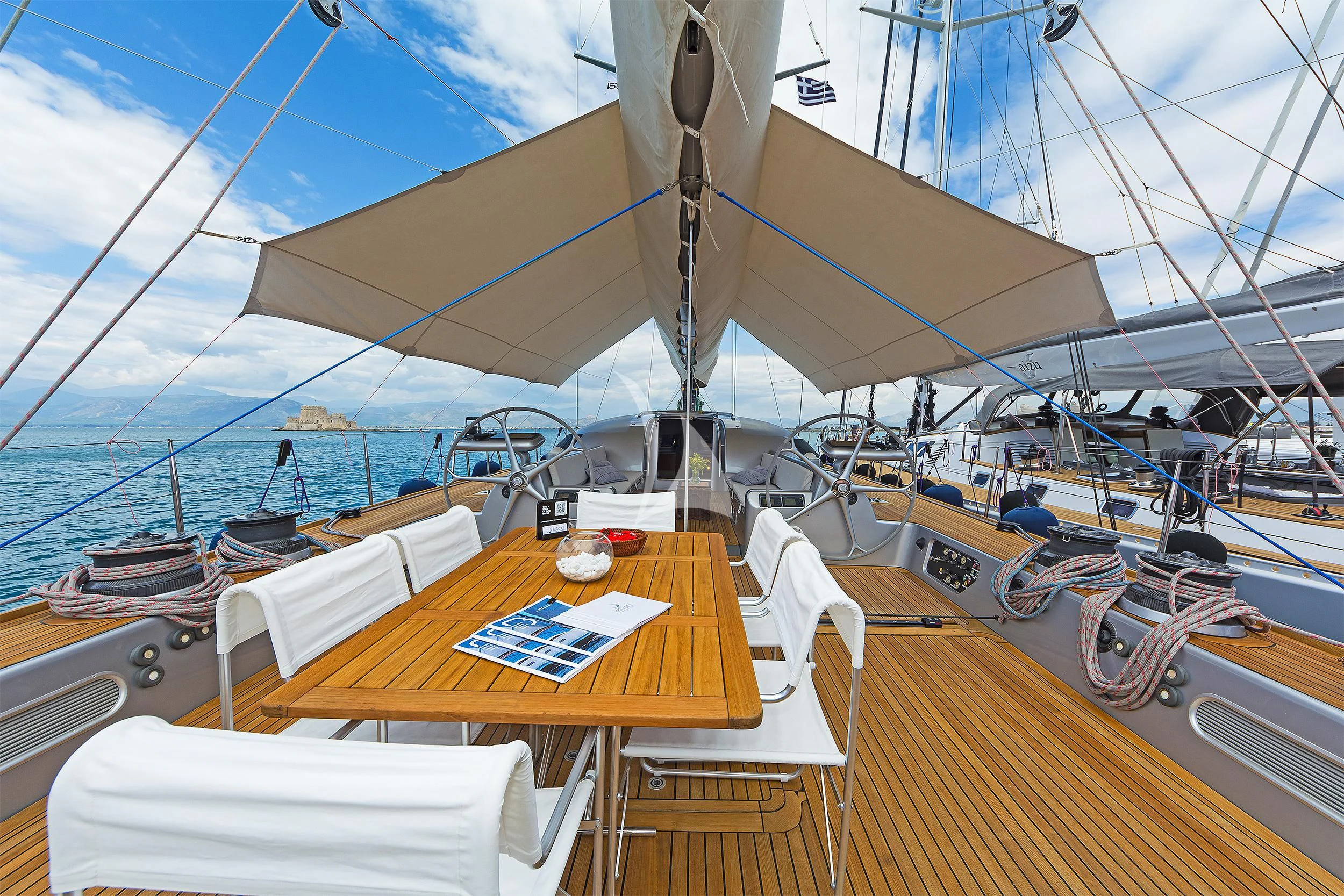 a boat on the water aboard MELITI Yacht for Sale