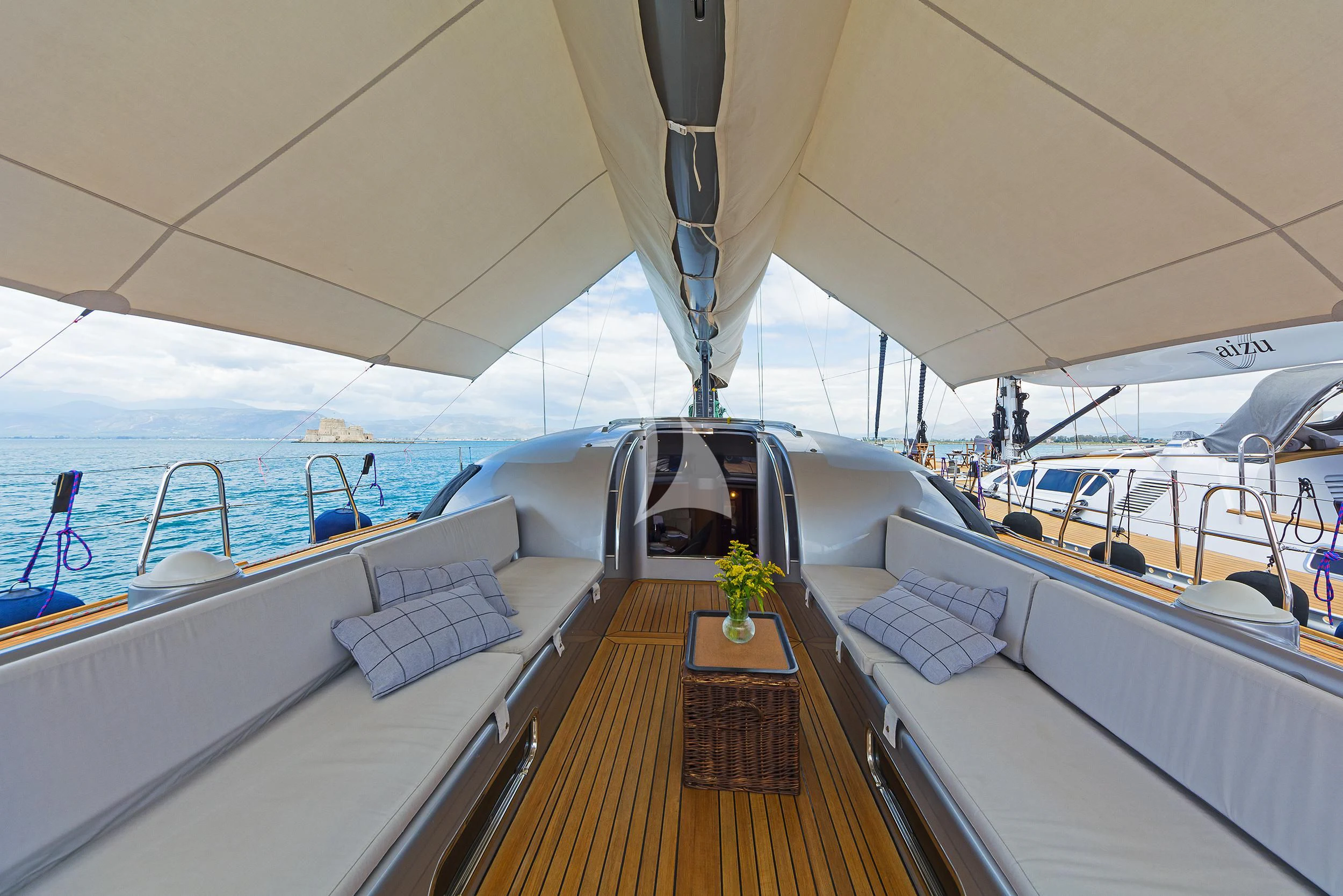 inside of a boat aboard MELITI Yacht for Sale