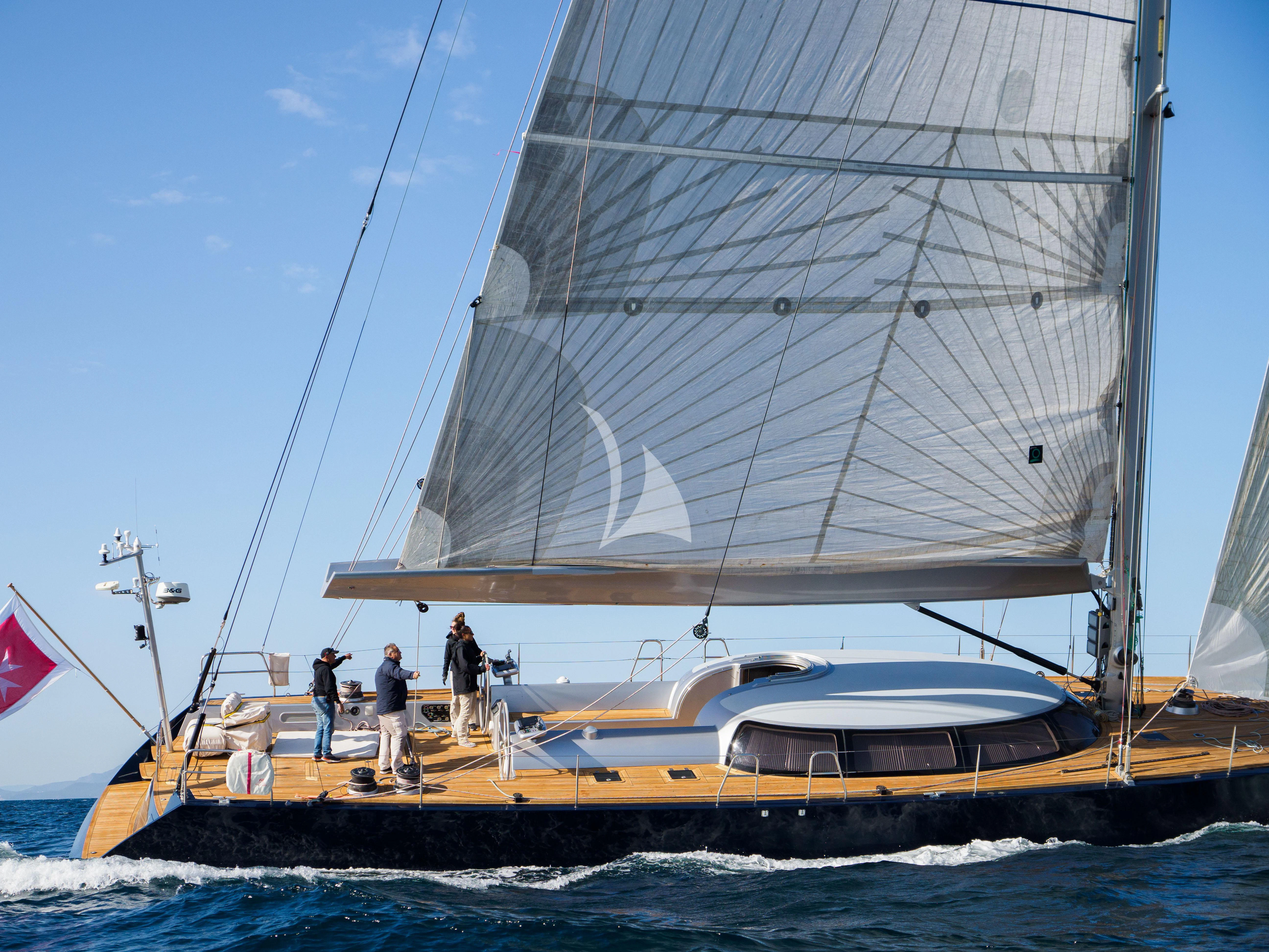 a boat in the water aboard MELITI Yacht for Sale