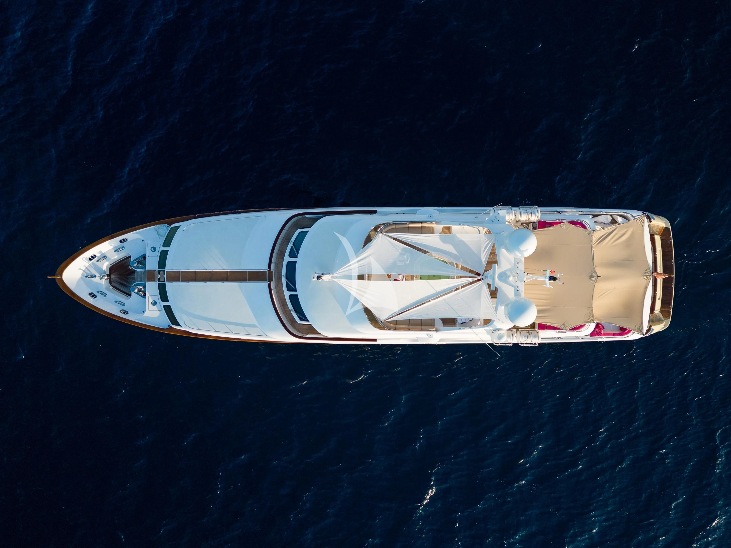 a pair of white and gold rings aboard VIRTUE Yacht for Sale