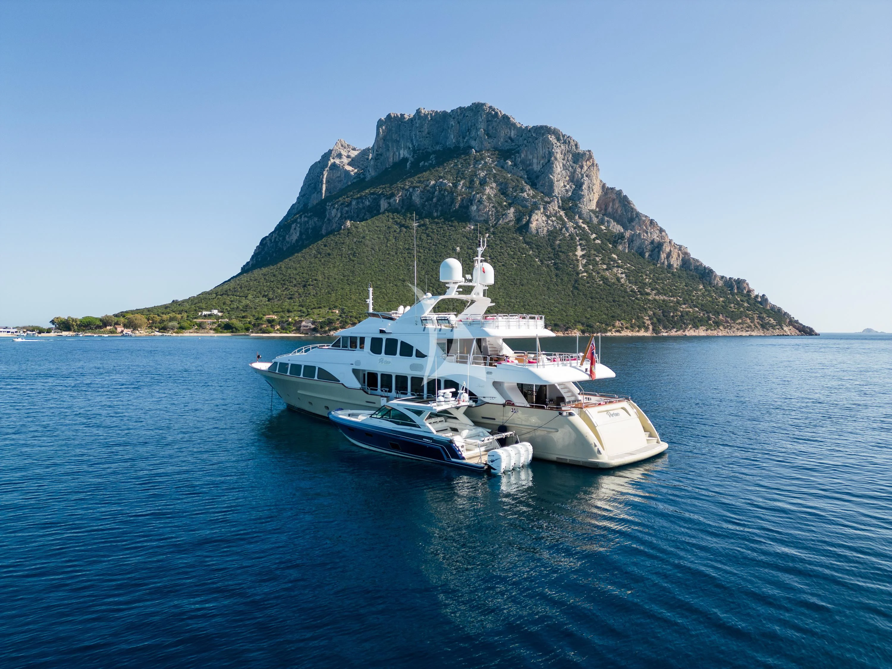 a boat in the water aboard VIRTUE Yacht for Sale