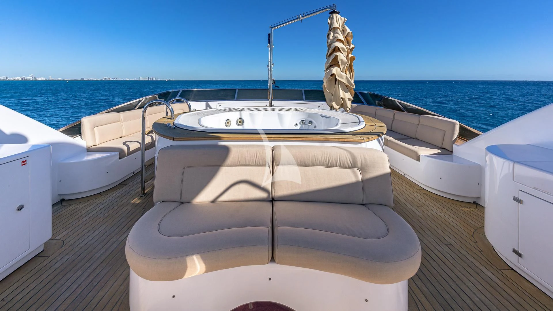 a boat on the water aboard VIRTUE Yacht for Sale
