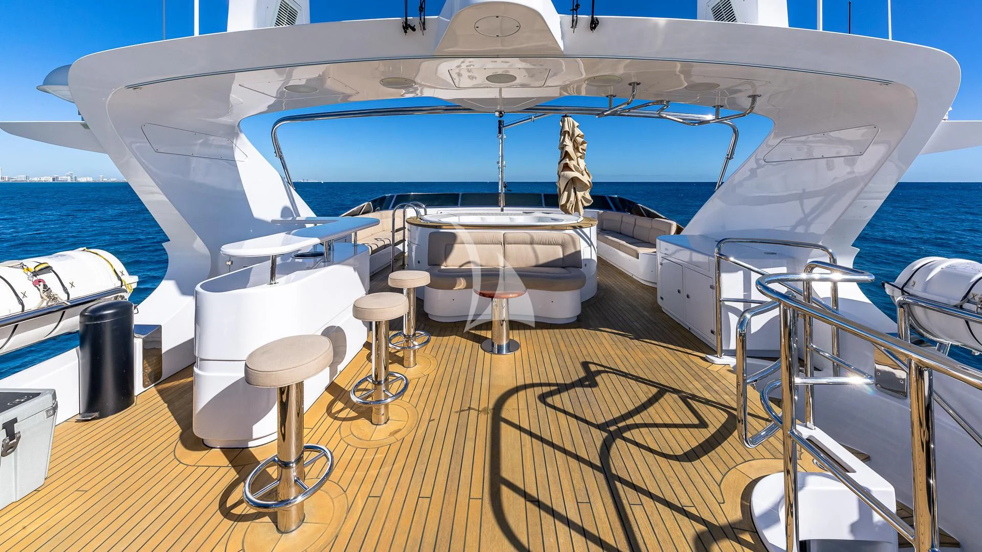 a boat on the water aboard VIRTUE Yacht for Sale