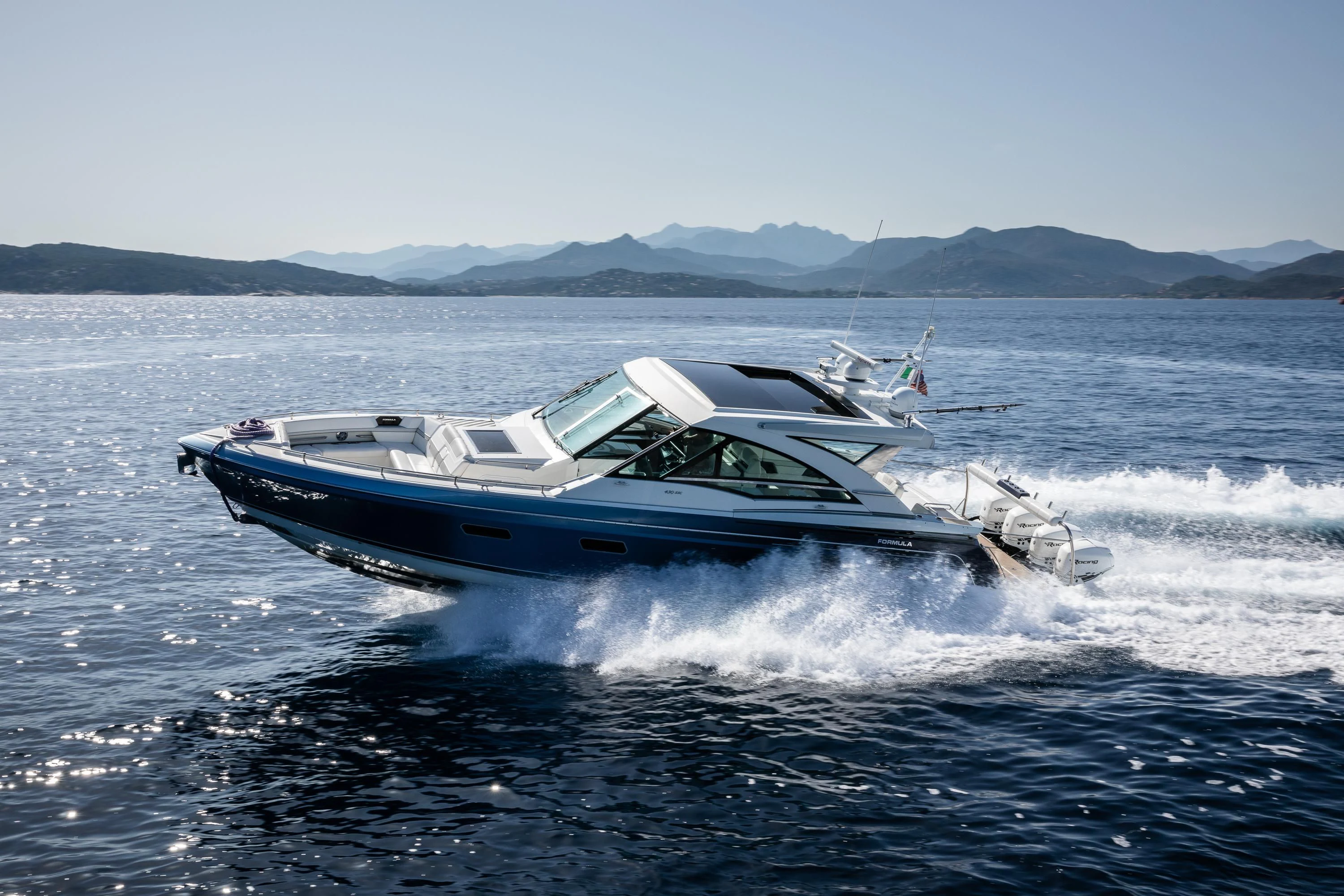 a boat in the water aboard VIRTUE Yacht for Sale
